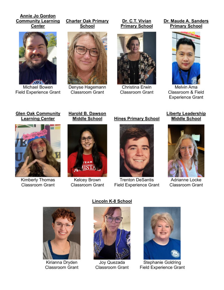 Classroom Grant Recipients 2025-1